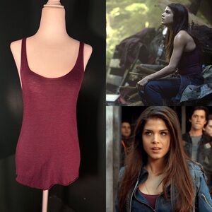 American Apparel • Burgundy Tank Top S • ASO Octavia Blake